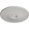Ekena Millwork Galveston Ceiling Medallion (Canopies up to 5 7/8"), 51"OD x 3 5/8"ID x 3 3/8"P, Ultra Pure White CM51GLUWF - alternate 2